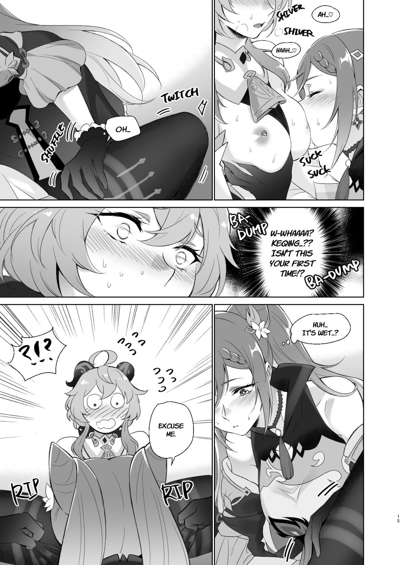 Hentai Manga Comic-Sleep With Me, Ganyu-Read-13